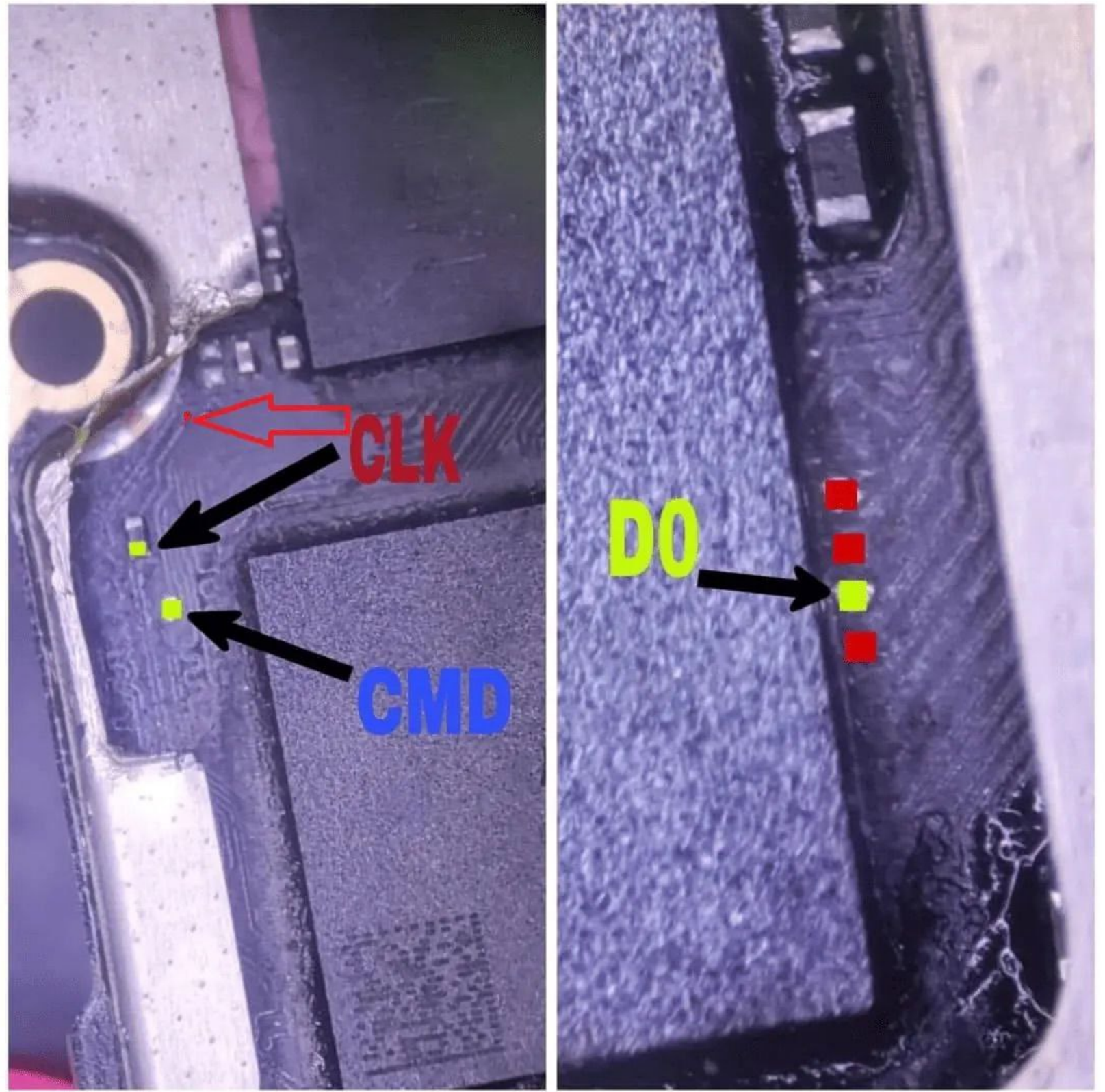 Pinout eMMC HONOR X7a RKY-LX3