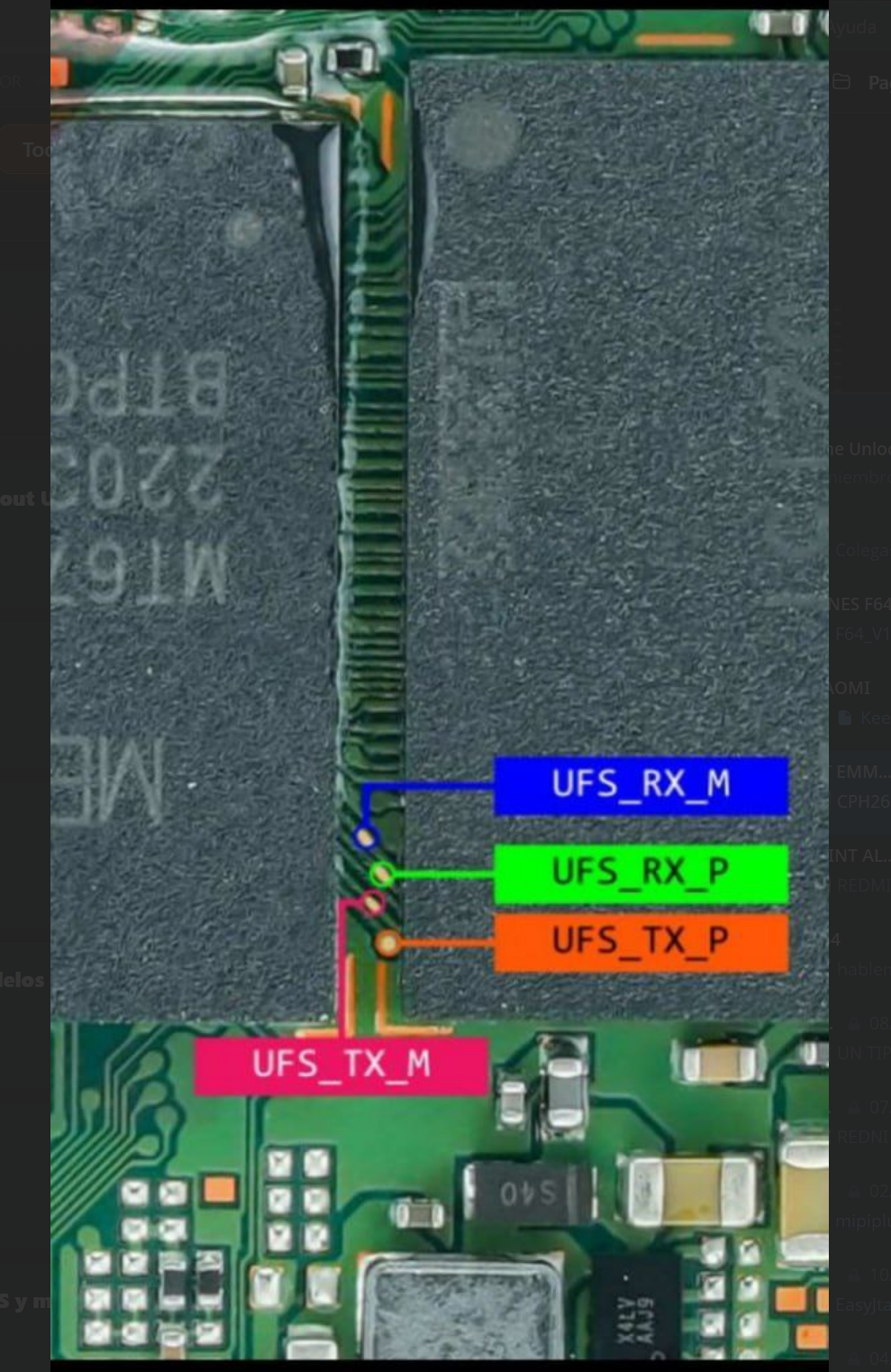 Motorola Moto G60S XT2133 – Pinout UFS ISP