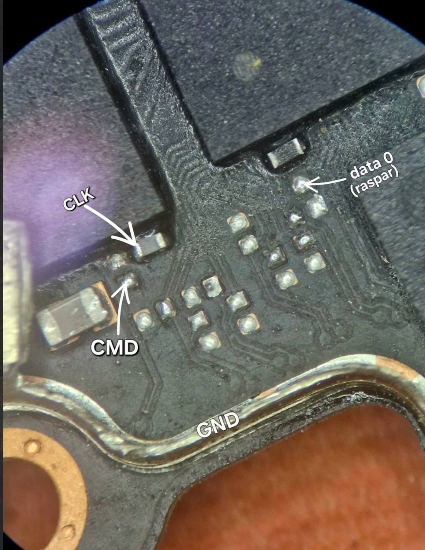 OPPO A20 / A40 / A60 – eMMC ISP Pinout