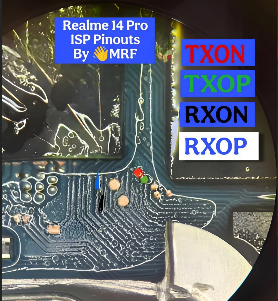 Pinout ISP UFS Realme 14 Pro 5G