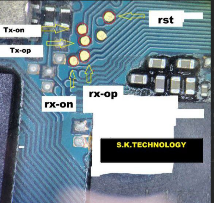 Pinout UFS realme C67 5G