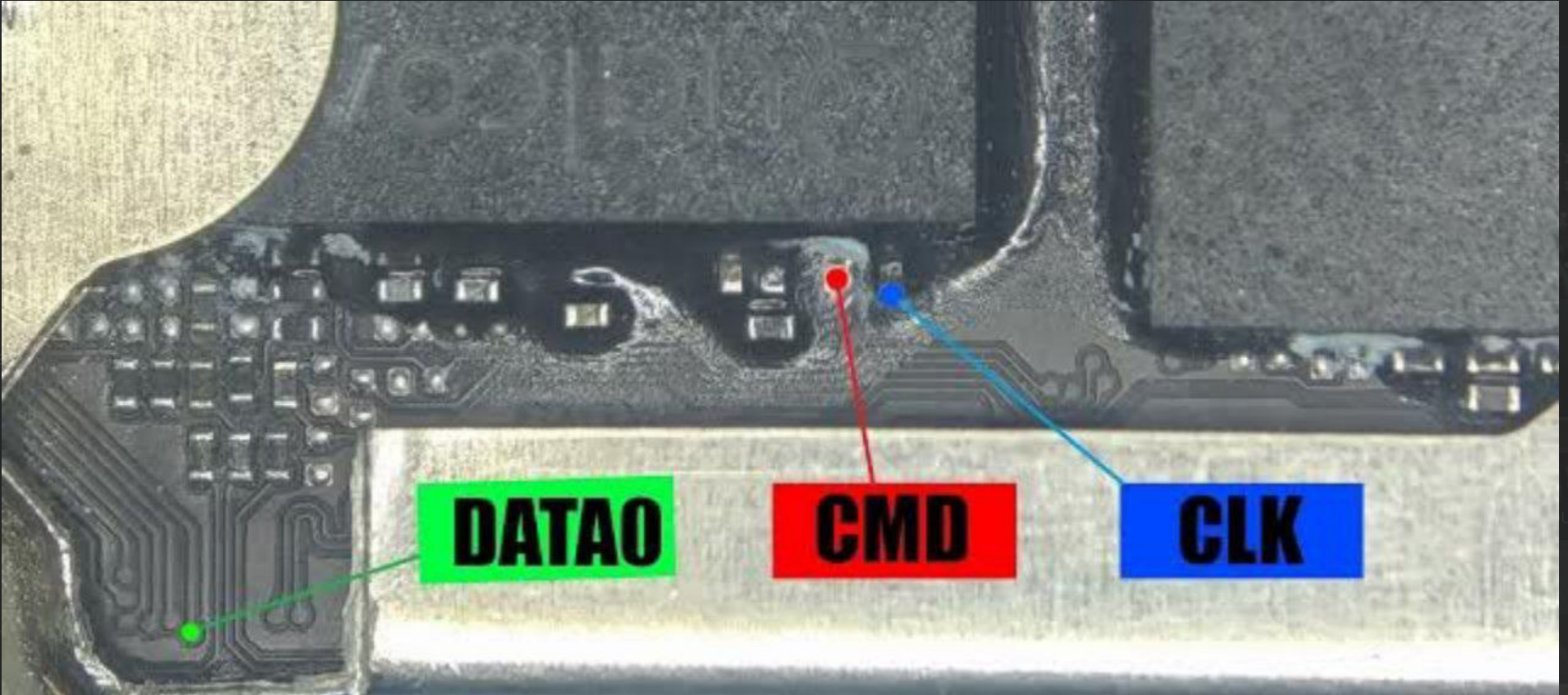 Pinout ISP eMMC realme C67 RMX3890