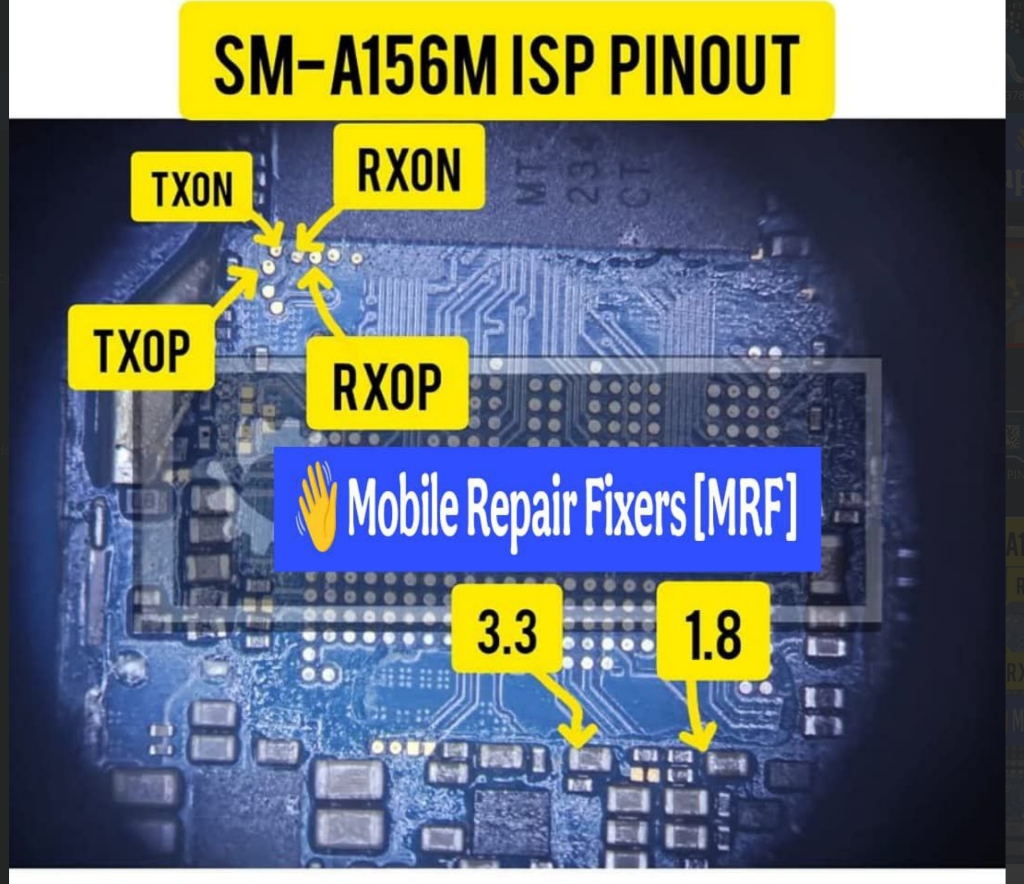 Pinout ISP UFS Samsung Galaxy A15 5G SM-A156M