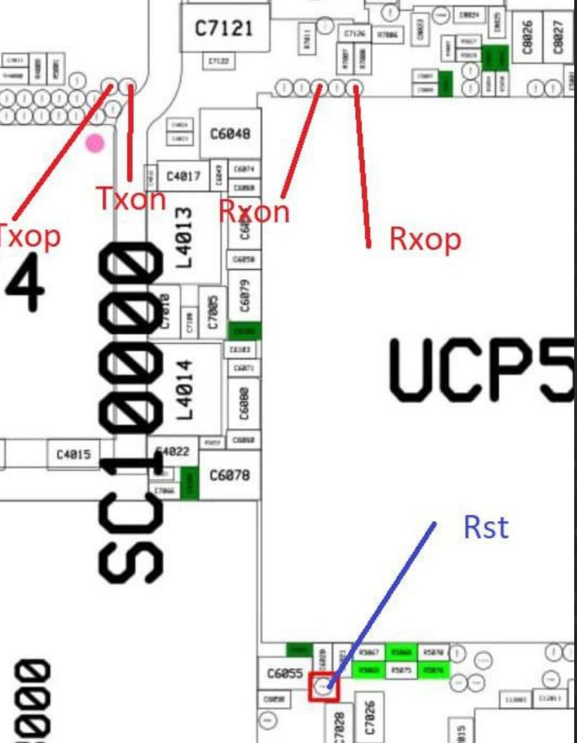 Pinout UFS Galaxy S21 Plus G996B