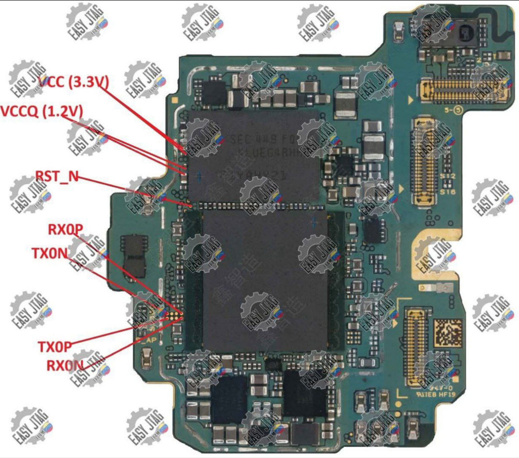 Pinout UFS S25 Ultra