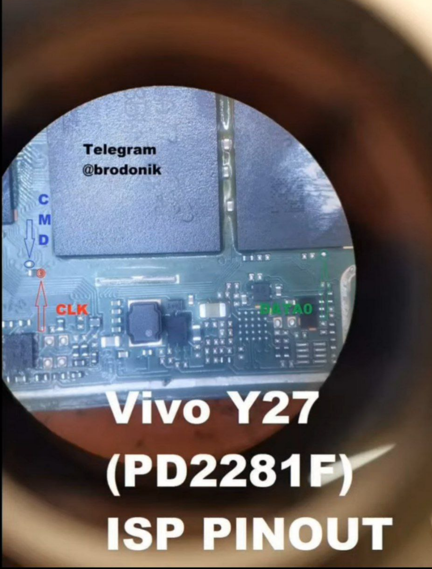 vivo Y27 PD2281F – eMMC ISP Pinout