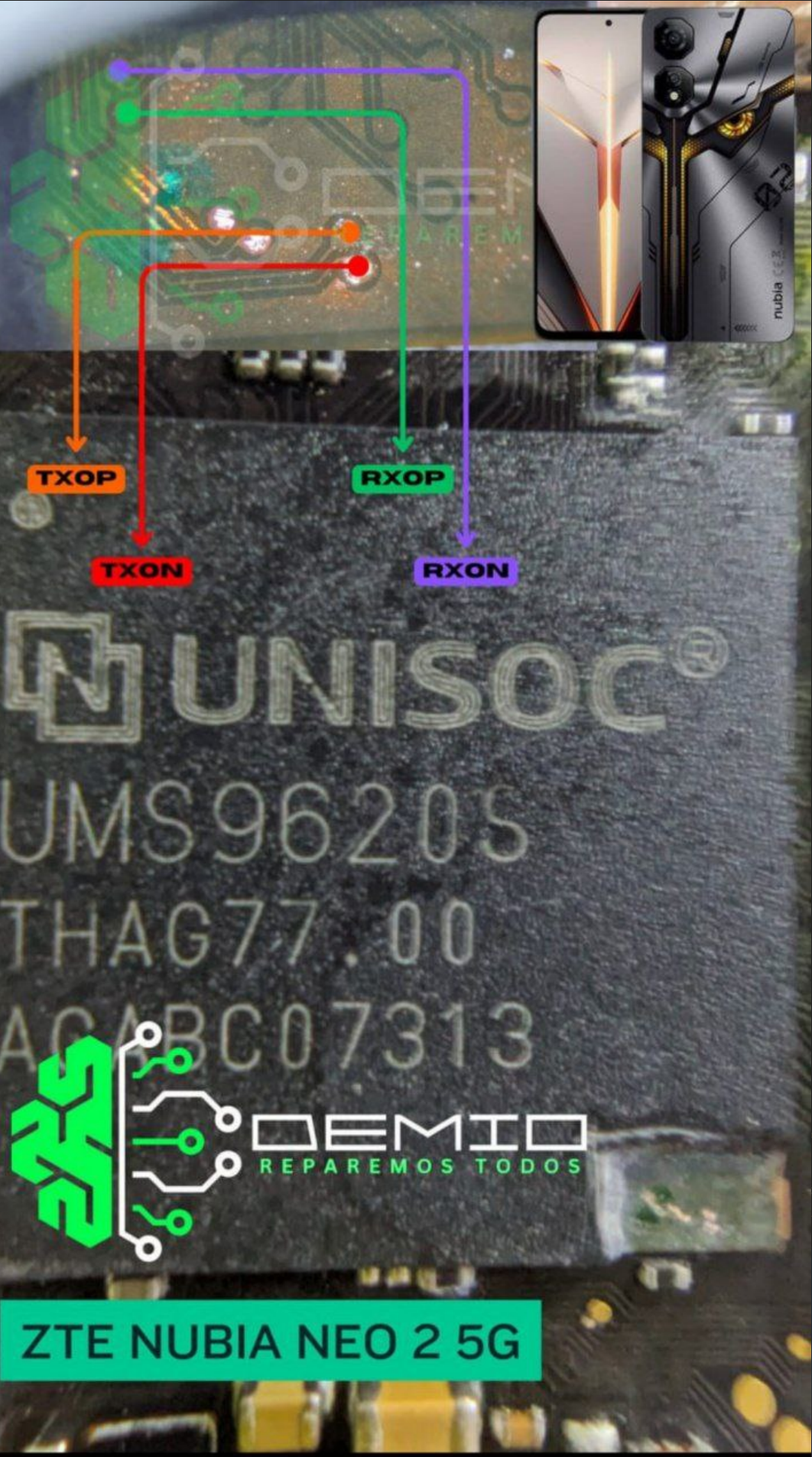 ZTE nubia Neo 2 5G Z2352N / UMS9620 – UFS ISP